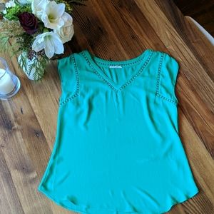 Green polyester shirt